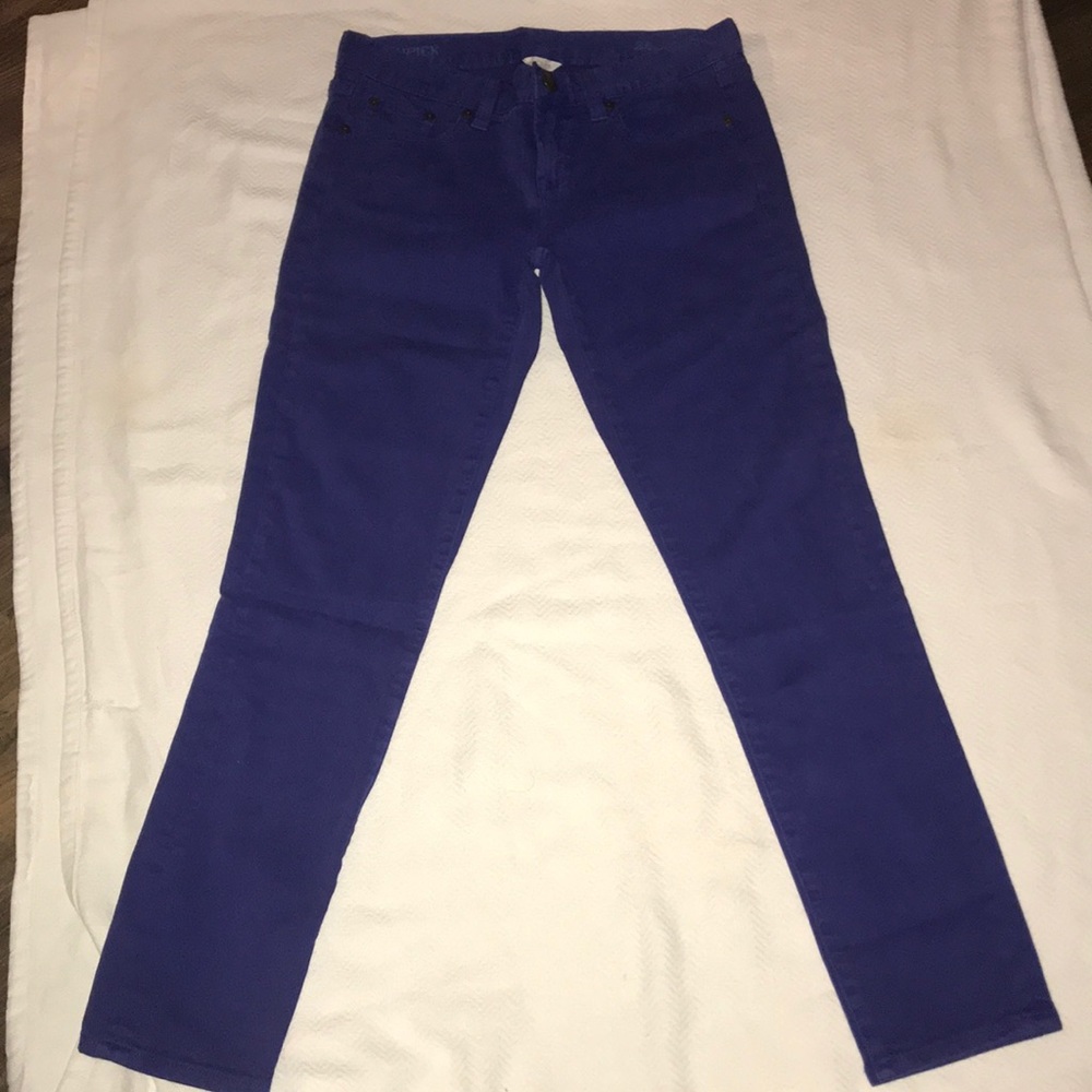 JCrew dark purple ankle jeans